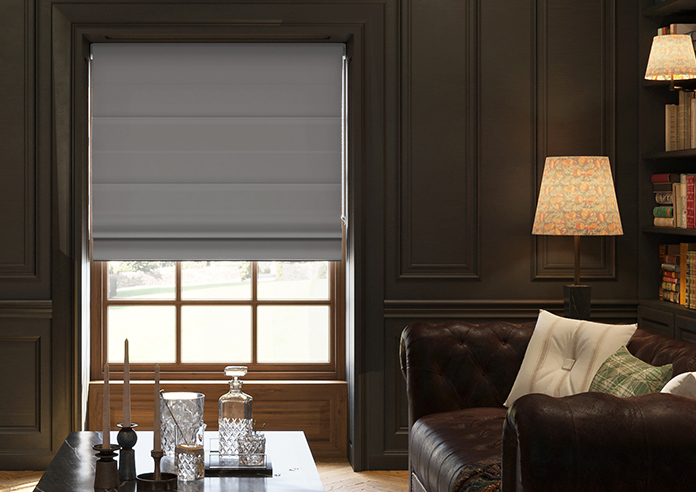 Menton, Tempered Grey - Twist&Fit Roman Blind - Image 3
